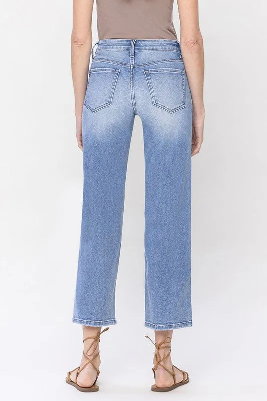 Vervet Mid Rise Crop Dad Jeans