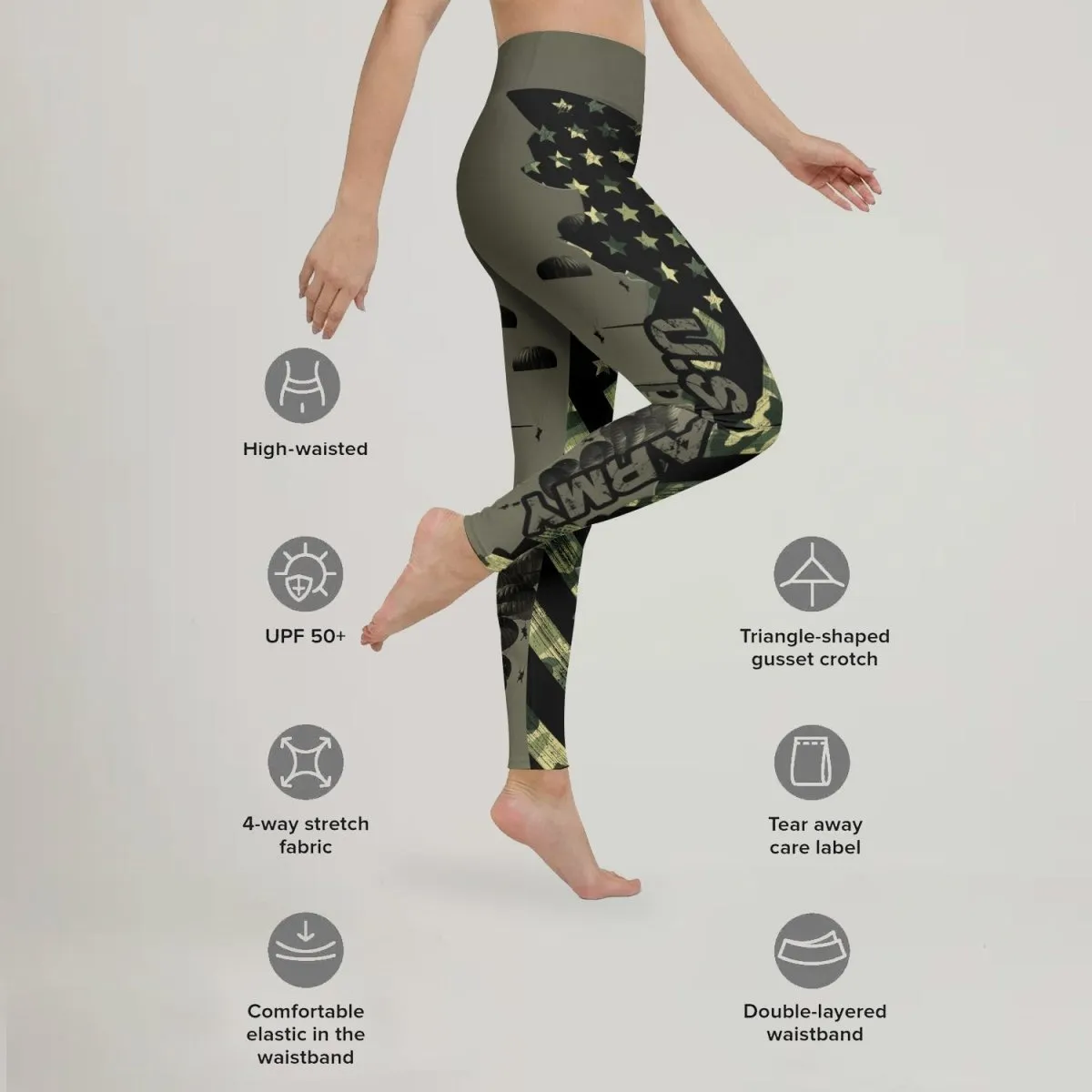 Veteran Military Parachutist Leggings