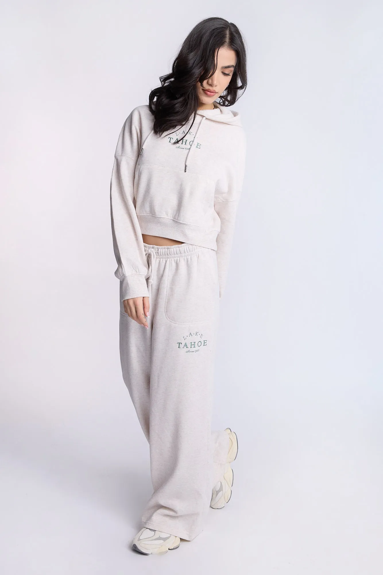 Wide Leg Baggy Fleece Pants